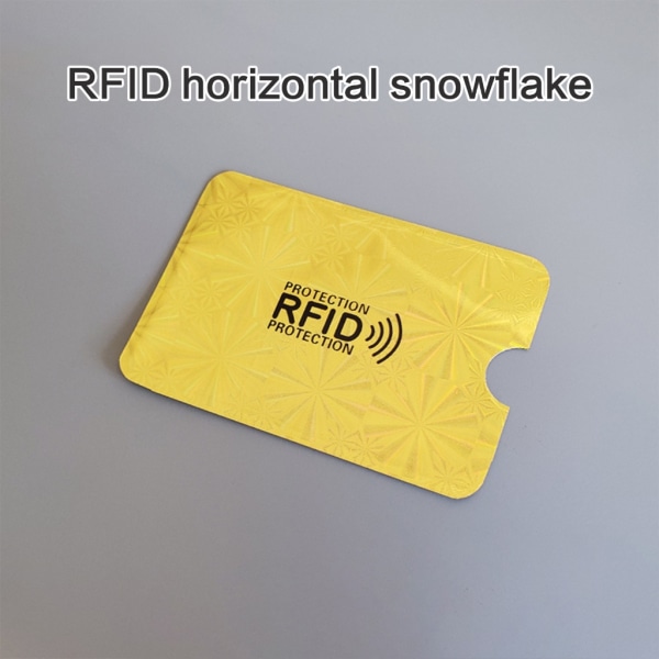 ID-kortshållare i aluminium RFID-blockerande kreditkort Organzier Bankkortfodral Horizontal letter go 5 sheets