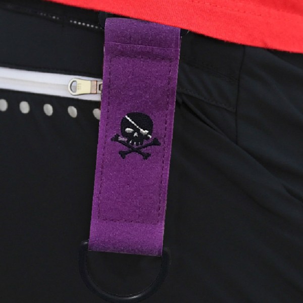 Golfhandduk Polyester med karbinhake Magic Tape Rengöring händer Rengör handduk Black