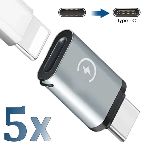 8Pin Hun til USB C Han Adapter til Hurtig Opladning og Dataoverførsel