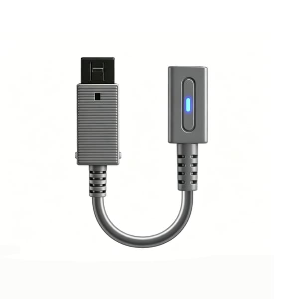Laddningsadapterkabel för konsolströmkabel 12 cm längd bärbar