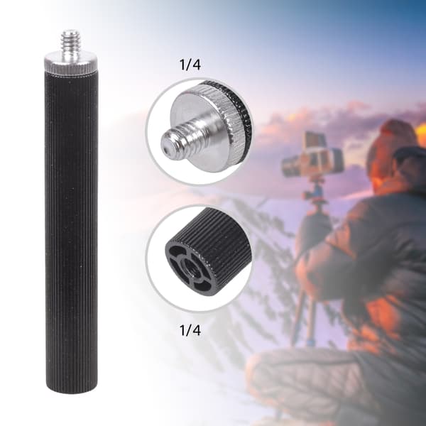 10 cm gevindadapterstang 1/4 20 han- og hunender til stativer tilbehør