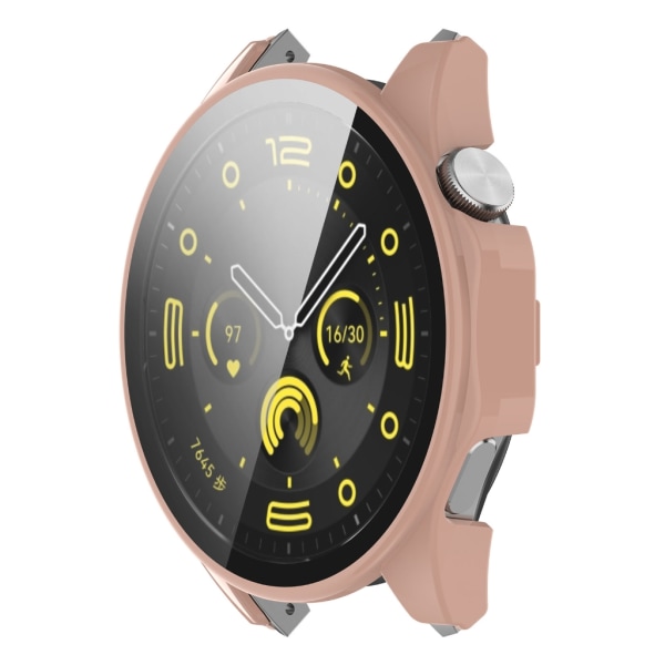 PC- case för Watch 4 Pro Smartwatch Bumper Cover Fullständiga skydd Pink
