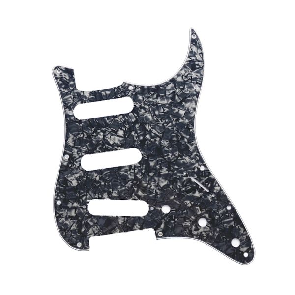 Gitarr Scratch Plate Pick Guards för US/Mexico Made Modern Style Gitarrdelar Black