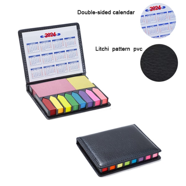 Sticky Notes Sett Skrivbar Memo Pad Selvklebende Post Note Memo Stickers Kalender 2024 Memo Stickers for Office School null - 2