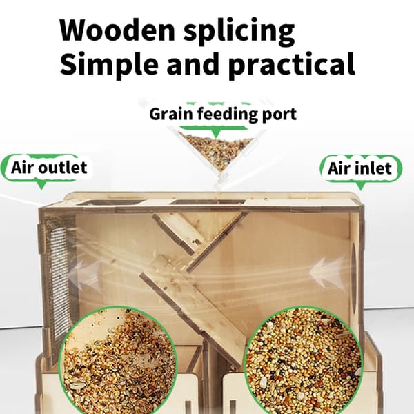 Blåsanordning för fågelfoder för effektivitet och fräschör, blåsmaskin