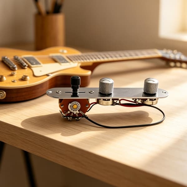Aluminium Guitar Pickup Vælgerpanel Klar Til Nem Installation