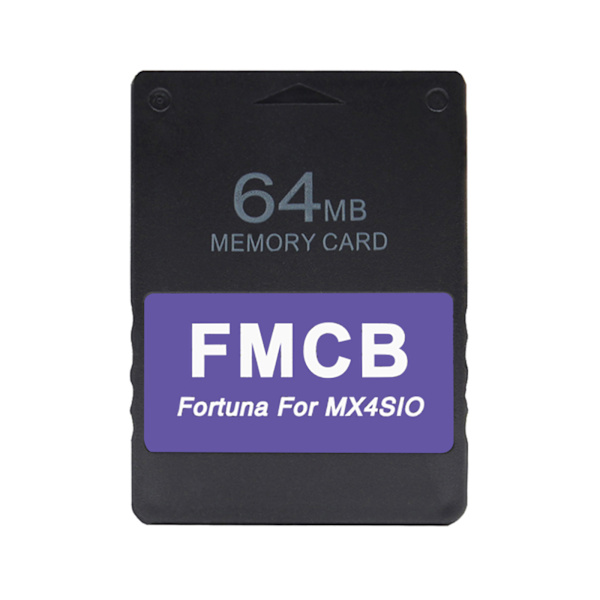 Gratis McBoot v1.966 Fortuna SD-kortadapter 8MB/16MB/32MB/64MB Hukommelseskort til PS2 Slim/Fat spilkonsol