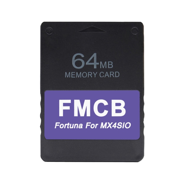 Gratis McBoot v1.966 Fortuna SD-kortadapter 8MB /16MB/32MB /64MB minneskort för PS2 Slim/Fat spelkonsol