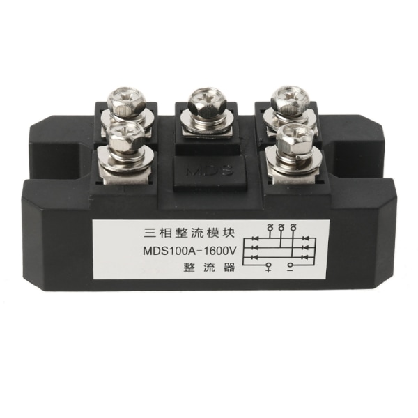 Autentisk 100A Amp bro ensretter MDS100A 1600V 3-faset diode bro ensretter 4 terminal diode modul kobberplade