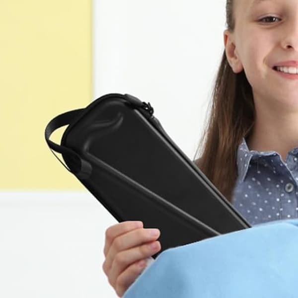 Hard Shell Glidelås Oppbevaringsveske med Håndleddsstropp for Otamatone Instrument