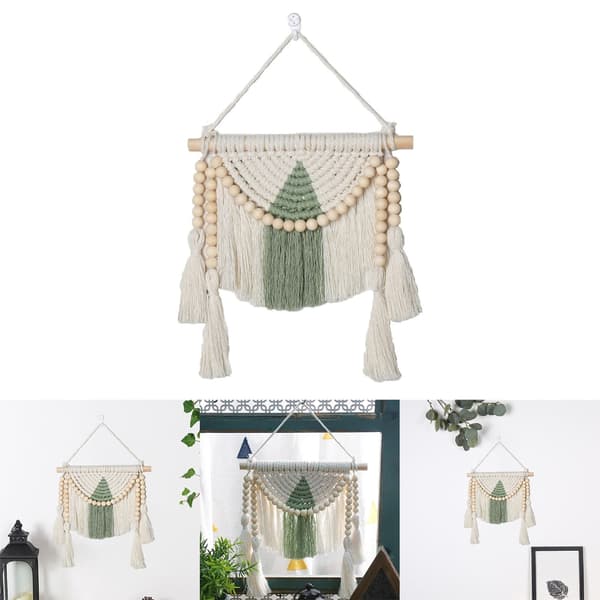 Venlige Macrame Vægtæpper Kvaster Gobeliner til Kollegieværelse Bryllup