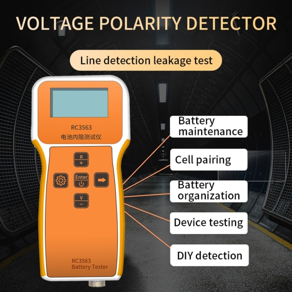Pålitligt 18650 batteriimpedansspänningstestverktyg för labb och verkstäder
