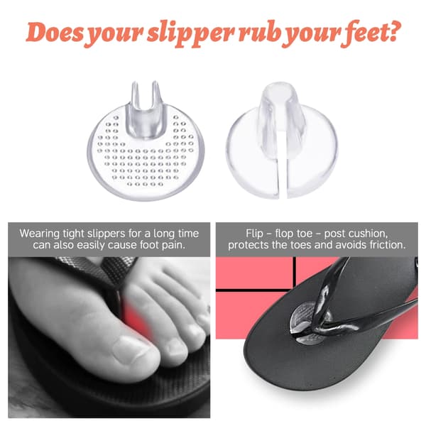 8 par tåskydd för flip-flops, silikon, tåskydd för sandaler, tåstolpsskydd