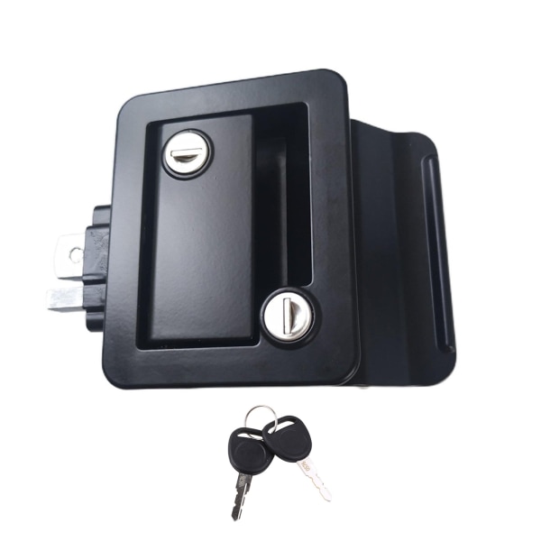 Hög hårdhet RV-ingångsdörrlås anti-scratch för spärrlås för husbil Husbil Byte av dörrlås BLACK