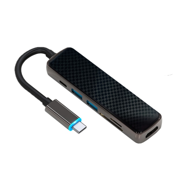 6 in 1 Type-C -telakointiasema TF SD High Speed ​​Data Sync Connect Hiiri Tehokas