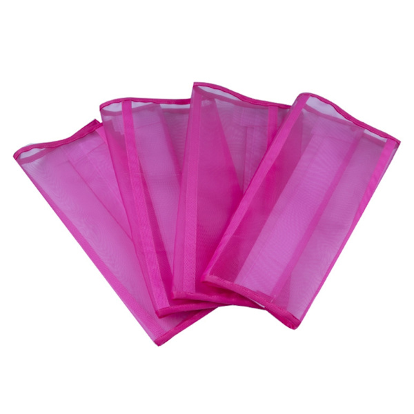4 st/förpackning flugboots för hästar mesh flug leggings andningsbara hästboots Pink