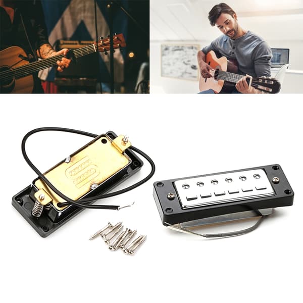 6-strängad gitarr Humbucker Pickup Ersättning Elektrisk Gitarr Delar Hållbar