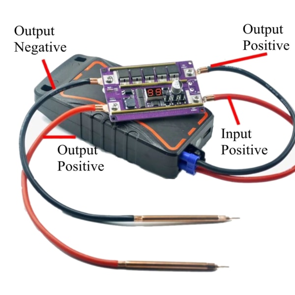 12V punktsvetsare DIY Board 99 växlar Power Punktsvetskontrollkort Justerbar för svetsning 18650 batteri nickelplåt