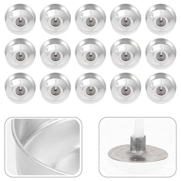 100 stk. telyslysestaker og 100 stk. lysveker for DIY-lysestøping