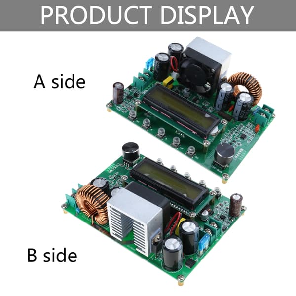 720W 12A StepDown Konvertere 10-75V til 0-60V Strømforsyningsmodul Regulator