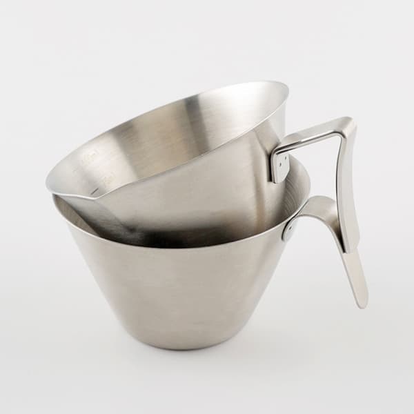 Ergonomisk håndtak kaffedispenser med tut og lettleste mål