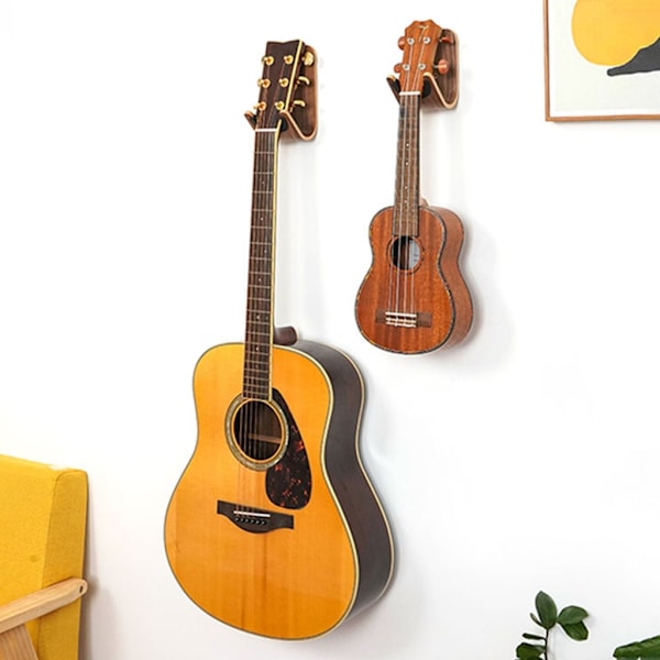 Väggmonterad gitarrhängare för elgitarr och ukulele B