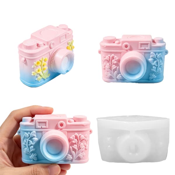 3D Valley Blomsterpreg Silikonform Kameraformet Silikonform