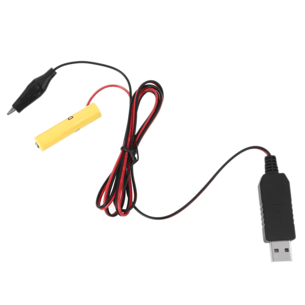AAA-batterieliminator USB kabelomvandlarlinje för klockor Fjärrkontrollleksaker 4.5V