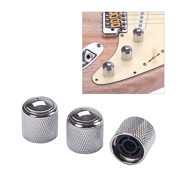 Elektrisk Gitarr Rattar Dome Gitarr Volym Ton Rattar Metall Ton Justerare