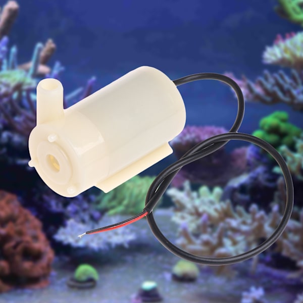 Dränkbar vattenpump Ministorlek Tysta akvariepumpar Max 100L/H Vattenflöde för bordsfontäner akvarier