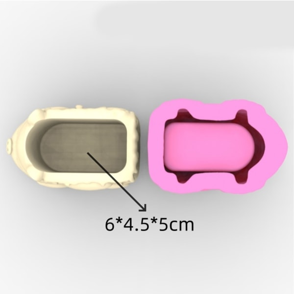 Gör-det-själv blomkruka form silikon ljushållare mould djur bil form silikon material för att göra betong harts blomkrukor B