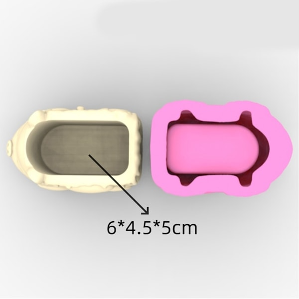 Tee itse mold silikoni mould Eläimen muotoinen silikonimateriaali betonihartsikukkaruukkujen valmistukseen B