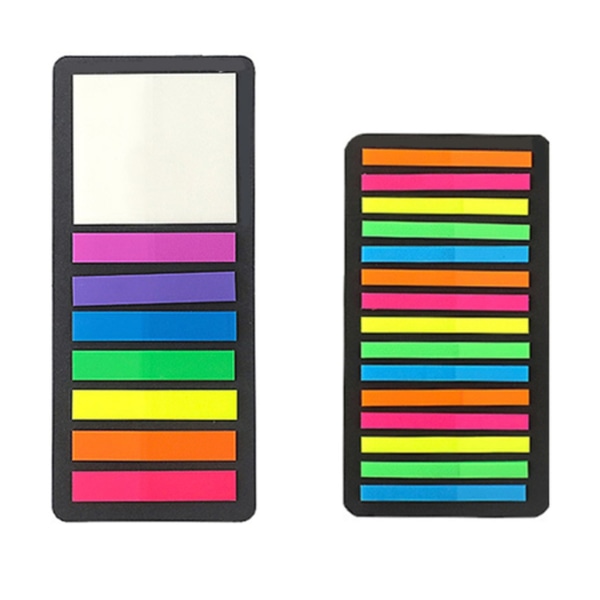 160/300 stk Langside Flaggfaner Gjennomskinnelig Sticky Note Fargede Sticky Tabs Skolekontorrekvisita for studenter null - 2