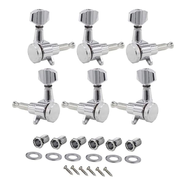 Inline Chrome Electric Guitar Locking Pick Set for Fender ST TL Style 6R