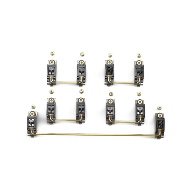 V2 PCB-monteret indskruningsstabilisatorer Gennemsigtig Smokey forgyldt 2u 6.25u Keycap-stabilisatorer til mekanisk tastatur