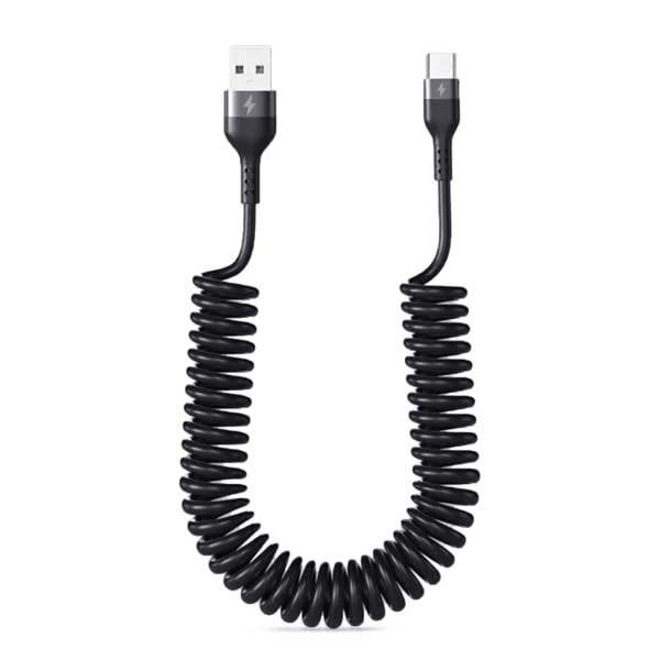 66W USB C-kabel 5A hurtigladekabel USB A til USB C Mobiltelefonladerledning uten floke USB C-kabeltilbehør
