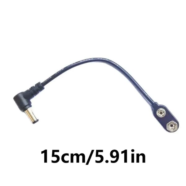 9V Batteri Klips Konverter Strømkabel Stik til Guitar Effekt Pedal