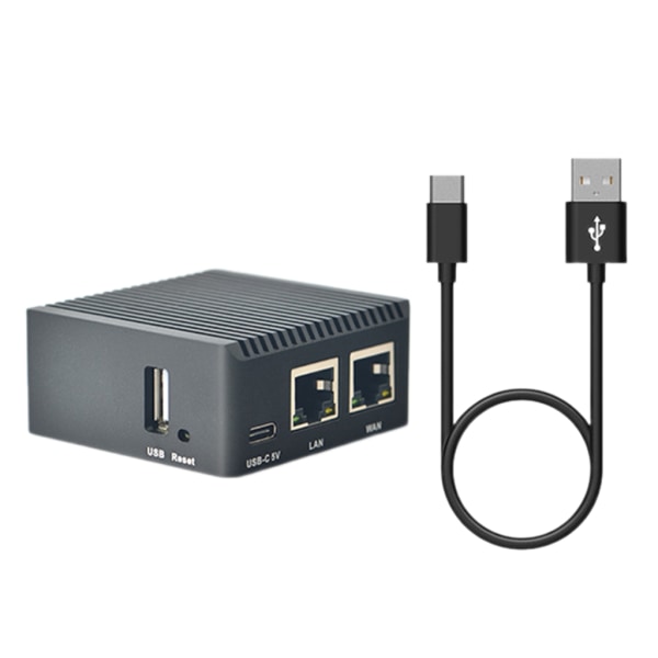 NanoPi R2S Mini Router RK3328 Två Gigabit Ethernet-portar 1 GB Stort minne OpenWrt/LEDE Development Board Case Set