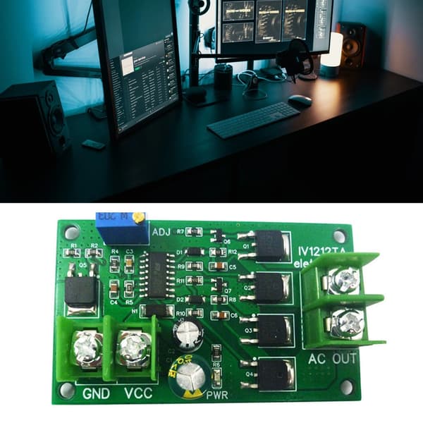 100W Strømtransformator DC12V til AC12V Firkantstrøm Spændingsregulator