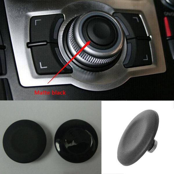 Bil MMI Multimedia Navigationsknapp Cap Cover Plast för skal för Audi A4L A5 Q5 A6L Q7 A8 A