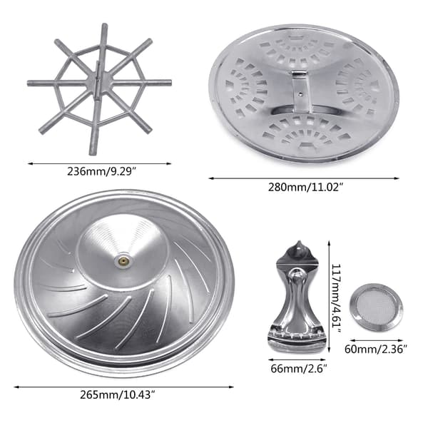 5-delad Dobro Resonator Gitarr Set Bro Ställ Soundhole Cover Resonator Tailpiece