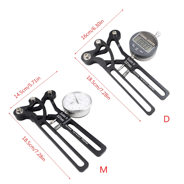 Aluminiumslegering Cykler Spændingsmåler Måleværktøj Cykelreparationsværktøj Mechanical