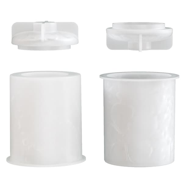 Elegant Blomst Solid Silikonform for Epoxyharpiksstøpninger Krukke Fat Håndverk
