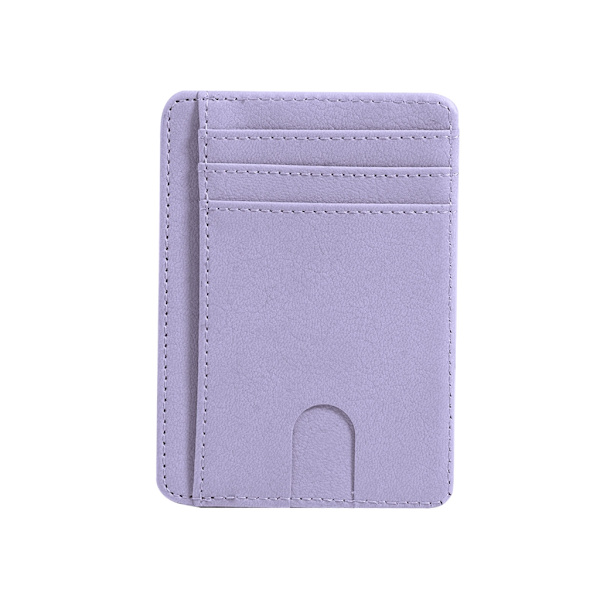 Kreditkortshållare RFID-blockerande plånbok PU-läder för case för kvinnor män Present Red