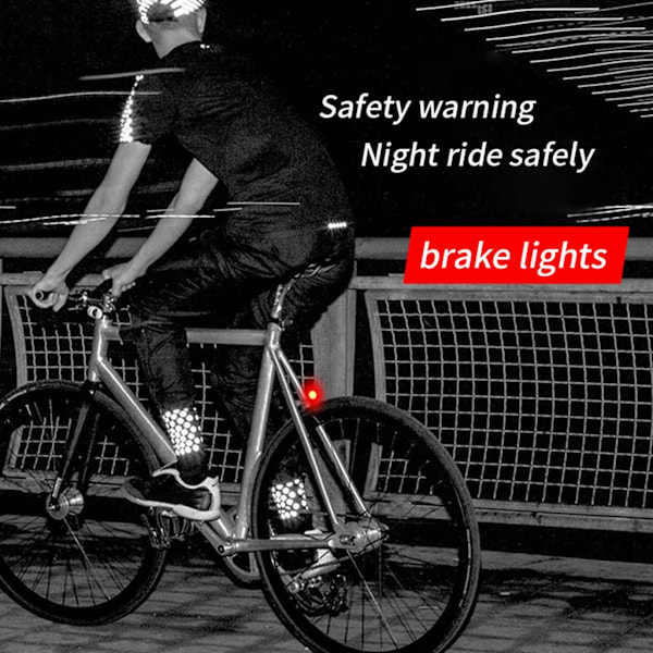 Mini bremse cykel lys montering hale baglygte, cykler bag bremselys