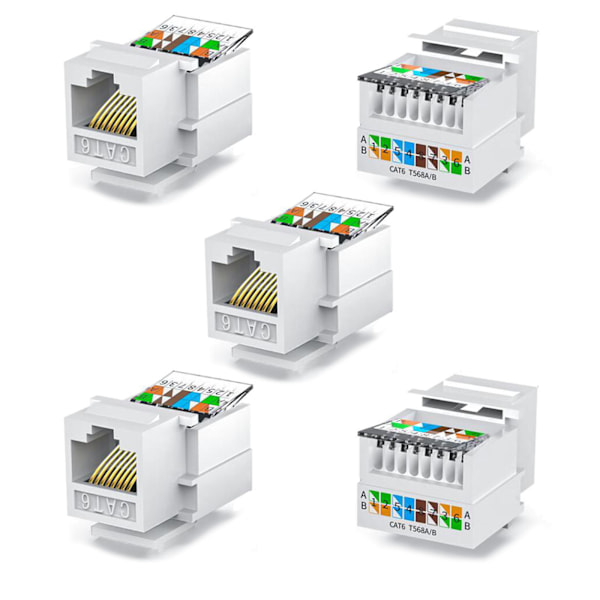 CAT6 Netværksmodul Panel UTP Værktøjsfri RJ45 Connector Kabeladapter til AMP Hot Computer Outlet Adapter Keystone