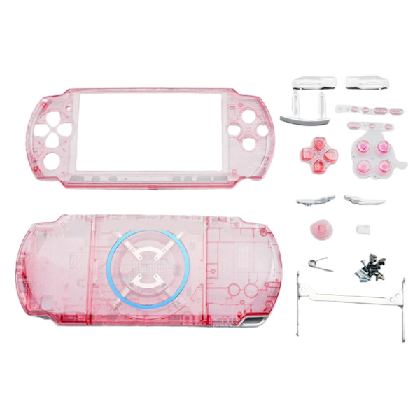 Ersättningshelt hölje Konsol Game Shell Case Cover Reparationsdel för PSP=3000 Anti-Scratch Bärbart Ersättningsskal