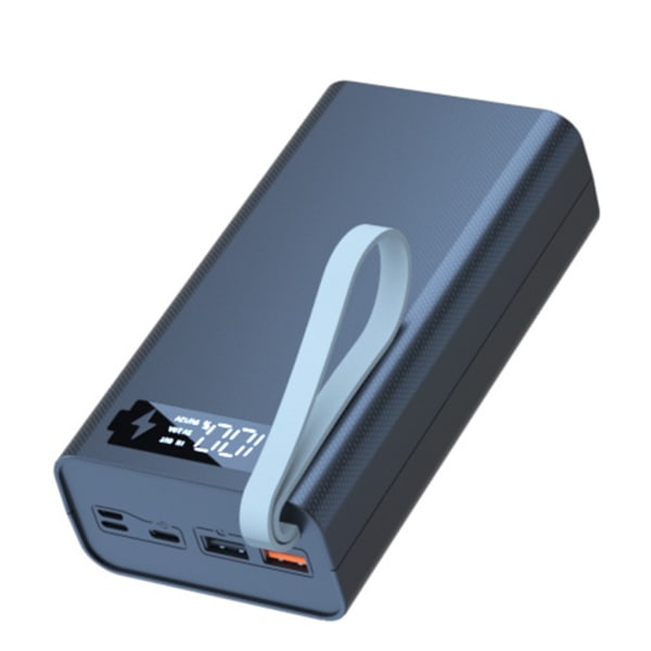 18650 Power Bank för Case Dual USB Mobiltelefon Laddning Trådlös Laddare Batterilåda Mobiltelefon Ersättningsdelar Black - C