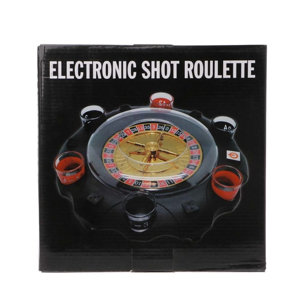 Elektriskt set Roulette Vuxenfest Casino Style 6 Shot Glasögon Present