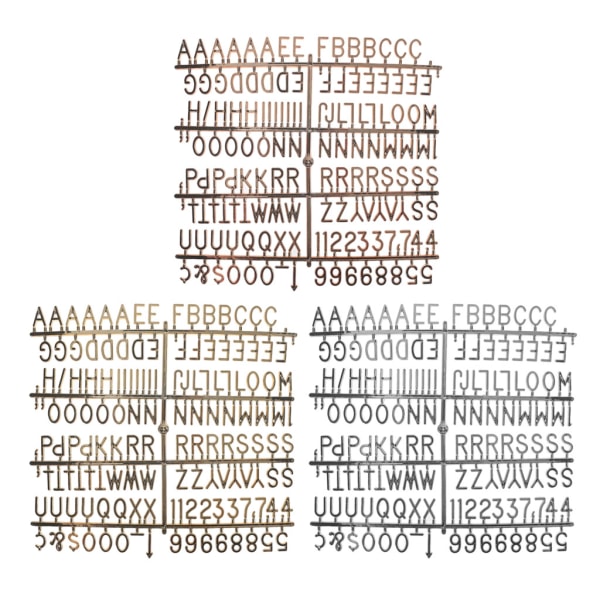 Alfabetssiffror tecken för utbytbara filt brevtavla anslagstavlor Ord kontor heminredningstillbehör Gold